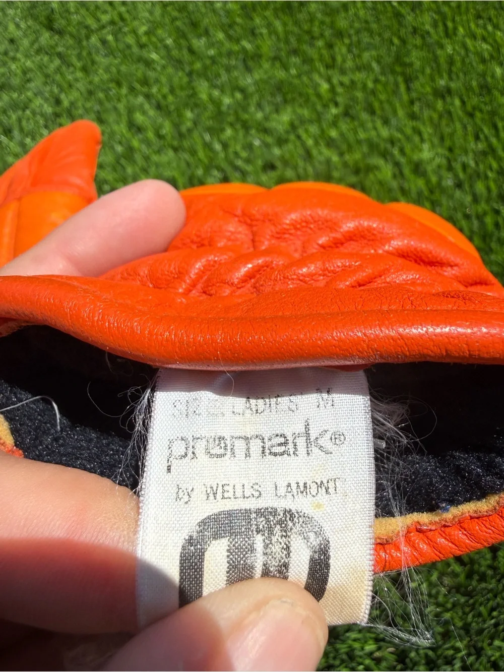 Vintage Promark by Wells Lamont Orange Puffer Insulated Gloves